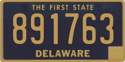 DE license plate 891763