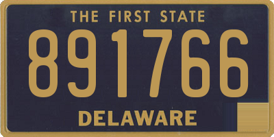 DE license plate 891766