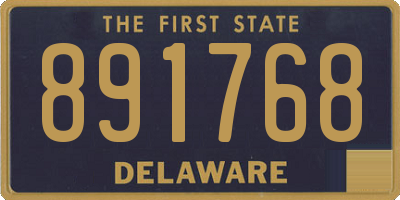 DE license plate 891768