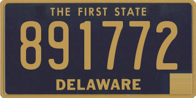 DE license plate 891772