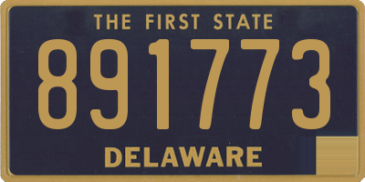 DE license plate 891773