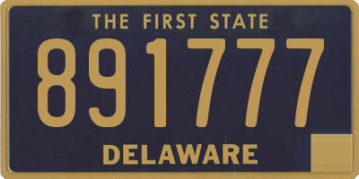DE license plate 891777