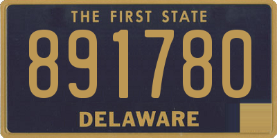 DE license plate 891780