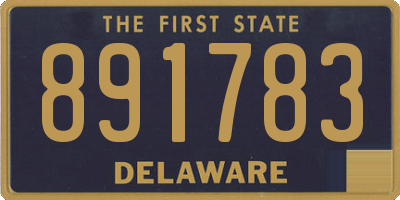 DE license plate 891783