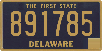 DE license plate 891785
