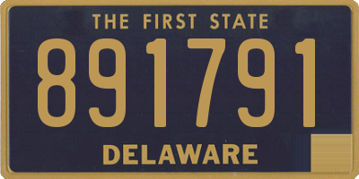 DE license plate 891791