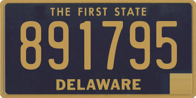 DE license plate 891795