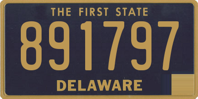 DE license plate 891797