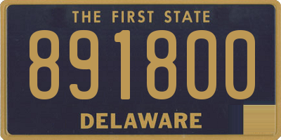 DE license plate 891800