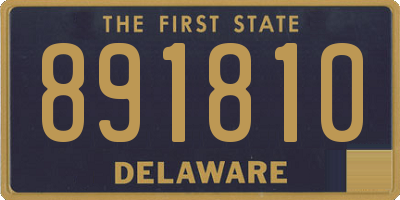 DE license plate 891810