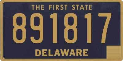DE license plate 891817