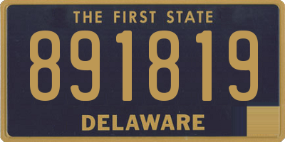 DE license plate 891819