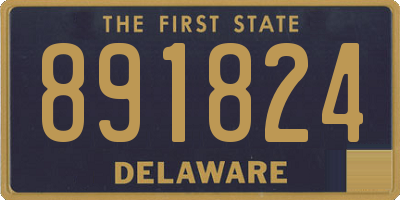 DE license plate 891824