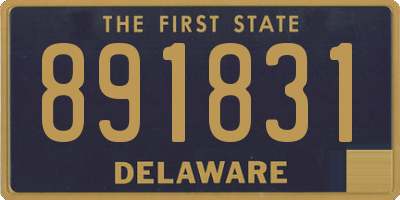 DE license plate 891831