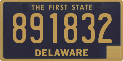 DE license plate 891832