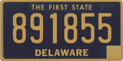 DE license plate 891855
