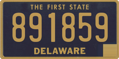 DE license plate 891859