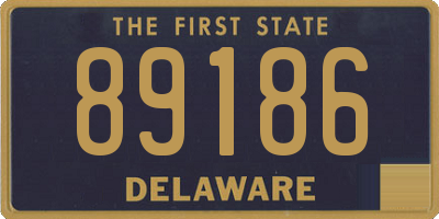 DE license plate 89186