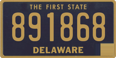 DE license plate 891868