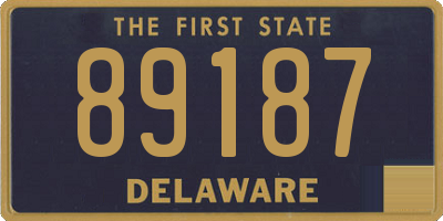 DE license plate 89187