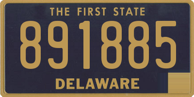DE license plate 891885