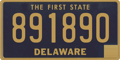 DE license plate 891890