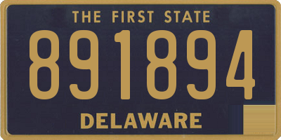 DE license plate 891894