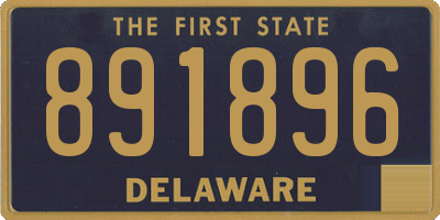 DE license plate 891896
