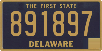 DE license plate 891897