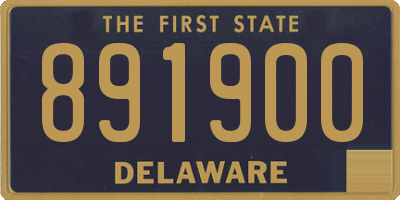 DE license plate 891900