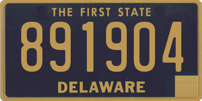 DE license plate 891904