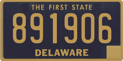 DE license plate 891906