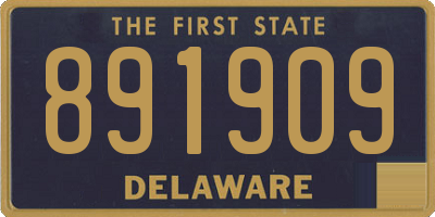 DE license plate 891909