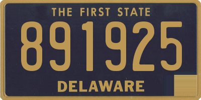 DE license plate 891925