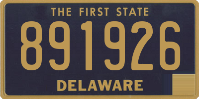 DE license plate 891926