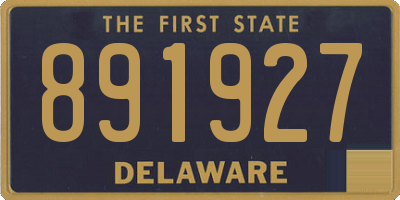 DE license plate 891927