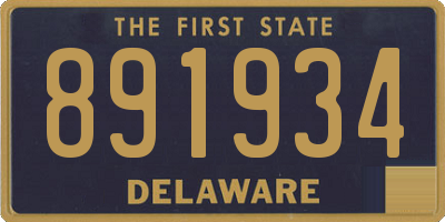 DE license plate 891934