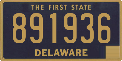 DE license plate 891936