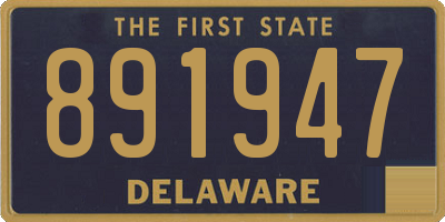 DE license plate 891947