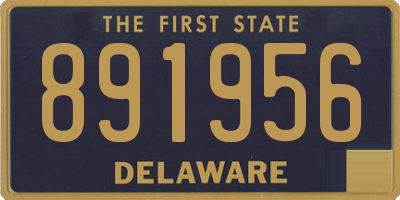 DE license plate 891956