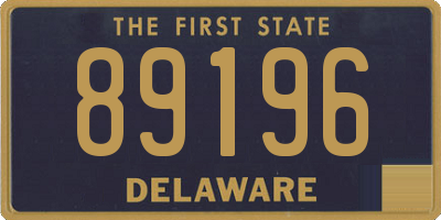 DE license plate 89196