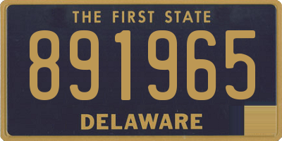 DE license plate 891965
