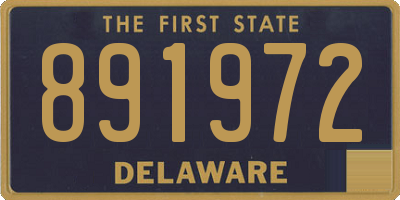 DE license plate 891972