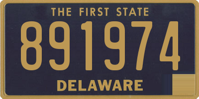 DE license plate 891974