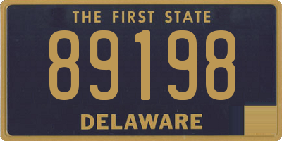 DE license plate 89198