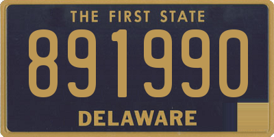 DE license plate 891990