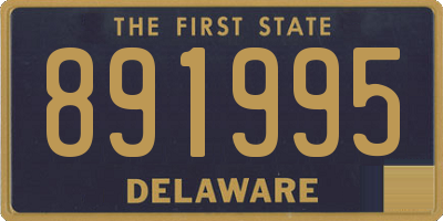 DE license plate 891995