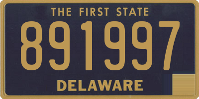 DE license plate 891997