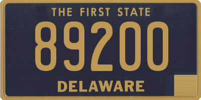 DE license plate 89200