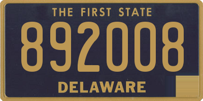 DE license plate 892008